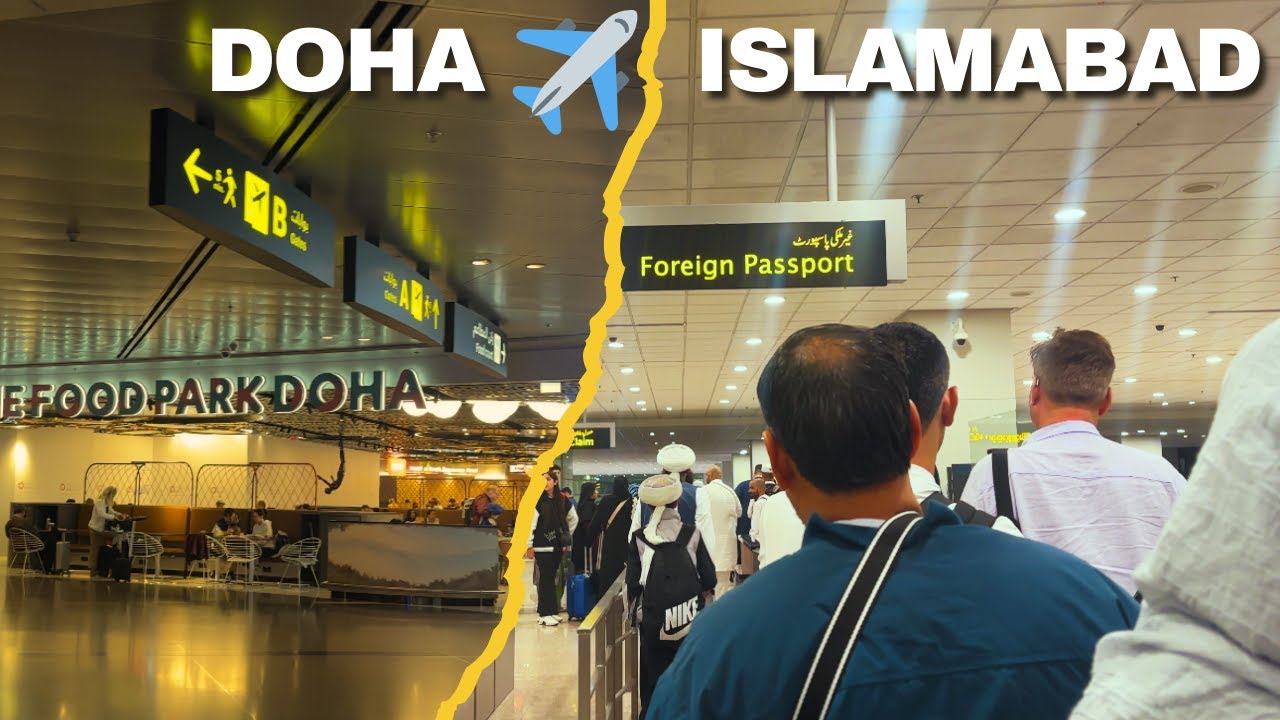 Flying From Duha To Islamabad On Qatar  Airways QR632 ECONOMY! | haya vlog