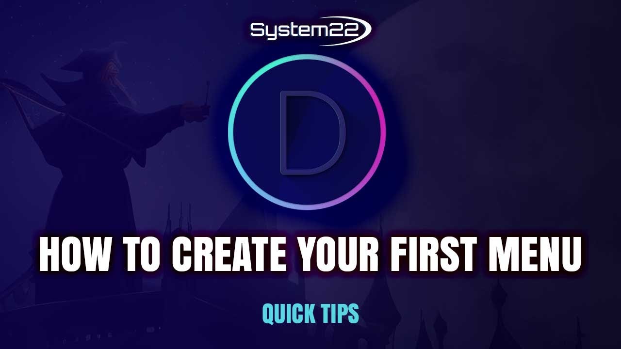 Divi Theme How To Create Your First Menu