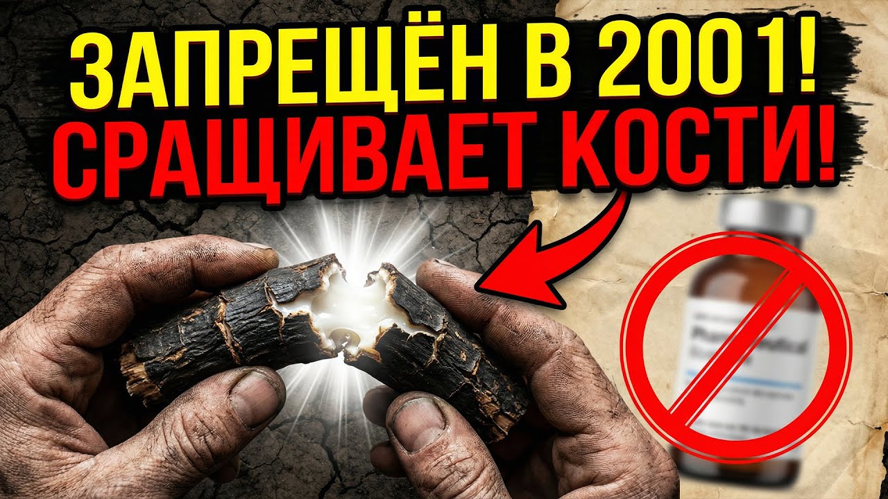 ЗАПРЕЩЁН в 2001 году: Корень, который сращивает КОСТИ за неделю!