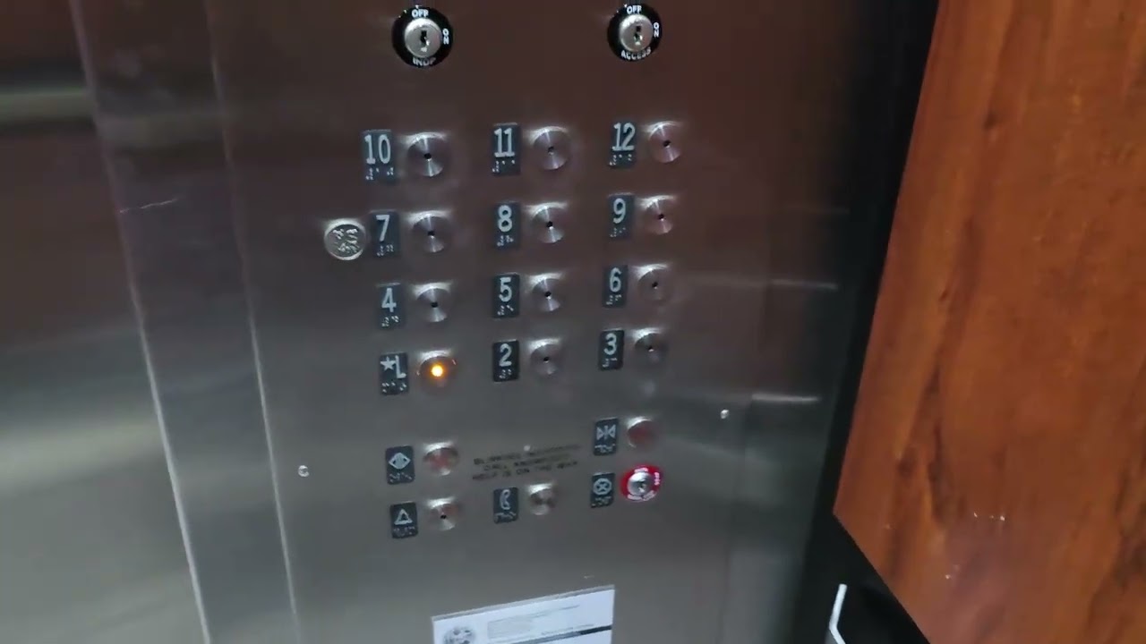 Modernized Otis Elevonic 401 Traction Elevators - Bank of America Building - Bradenton FL