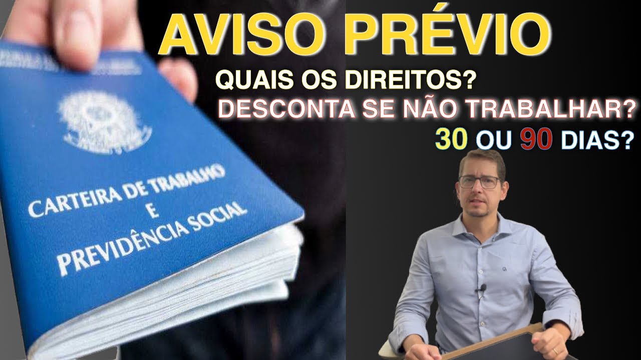 Aviso pr&eacute;vio quais direitos? A empresa pode descontar o aviso pr&eacute;vio de quem pede demiss&atilde;o? #bbadv