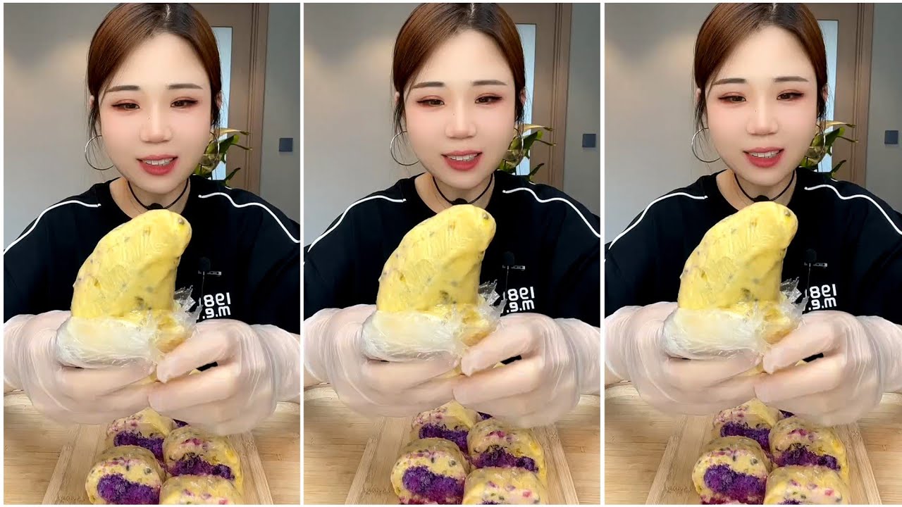 ASMR PASSION FRUIT ICE EATING 