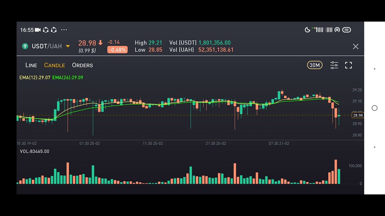 USDT UAH 26 Feb22 Price DECREASED to 0.37% 0.99 USD in 4mins Earn Passive Income by PROFIT BINANCE