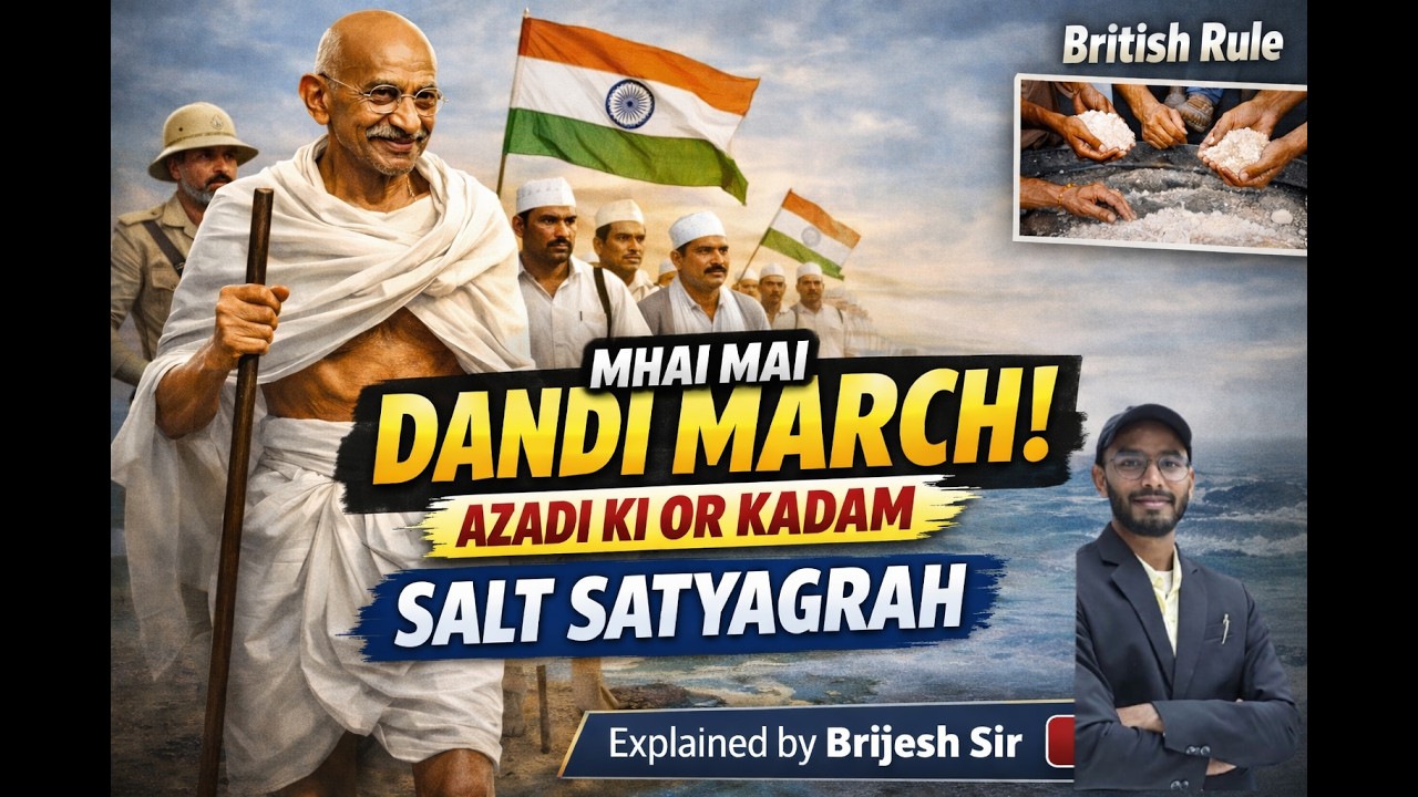 Dandi March Explained | Gandhi Ji Ka Sabse Powerful Andolan#education #movments #upsc #freedom #car