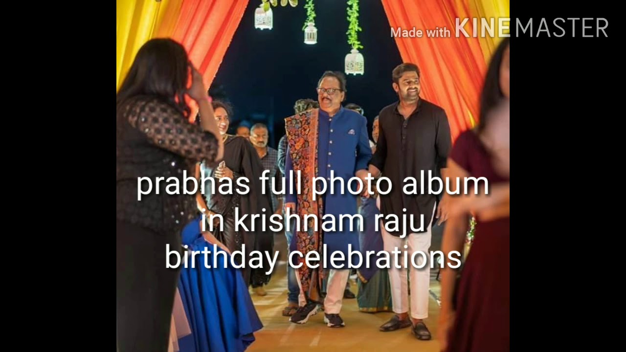 #prabhas photos in krishnamraju birthday celebrations full album