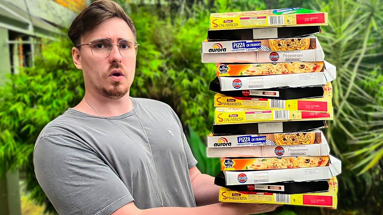 COMPREI TODAS AS PIZZAS DO MERCADO 🍕