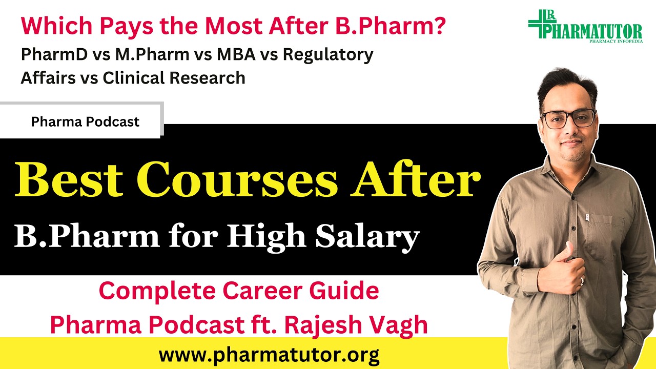 Лучшие курсы после B Pharm для высокой зарплаты | Полный карьерный гид | Pharma Podcast при участ...