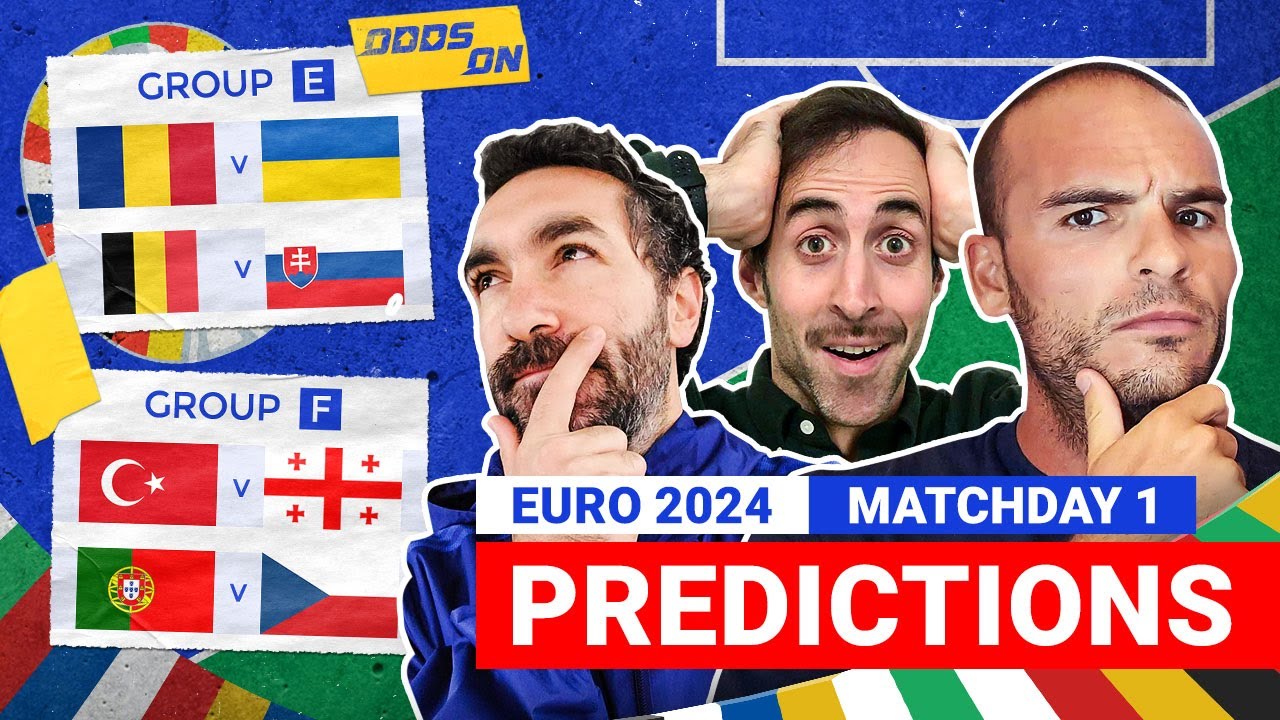 Euro 2024 Predictions & Betting Tips Matchday 1 | Groups E & F