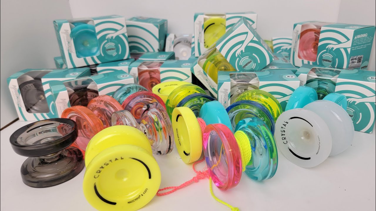 НОВЫЕ ЦВЕТА Magic YoYo K2 Crystal YoYo Распаковка лучшего дешевого йо-йо.