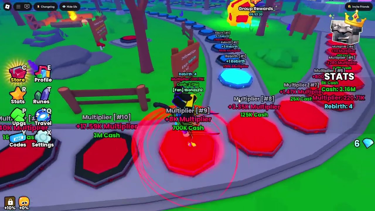 Playing Roblox 🏜️ UPD 1] Insane Button Simulator 2 EP: 11    New game !!!