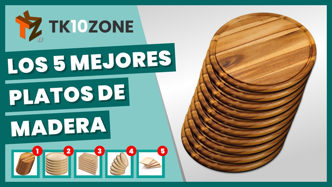 Los 5 mejores platos de madera para servir aperitivos o pizza