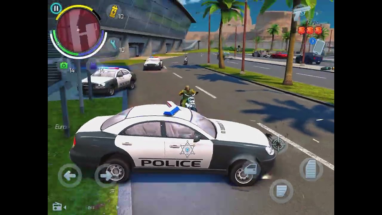 Gangstar Vegas Part 3808 Gameplay - AWESOME BIKE AND POLICE ESCAPE!