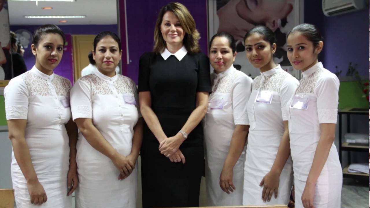 Sushan Butler visit to Orane Beauty Institute.