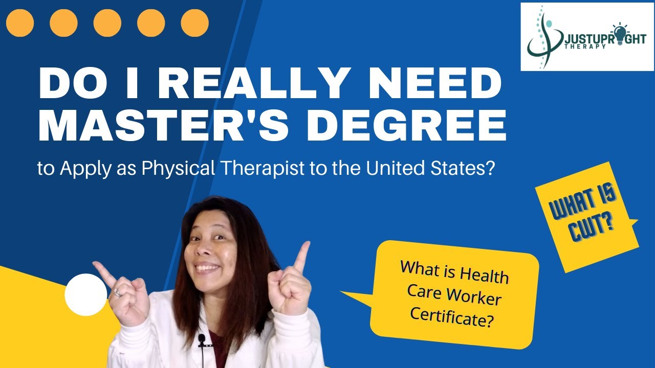 Do I Absolutely Need A Master's Degree To Land My Dream Job As A Physical Therapist In The U.S.?
