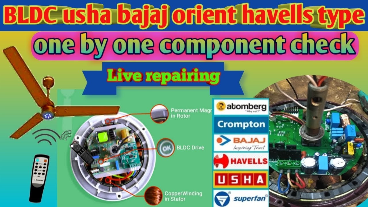 How to BLDC ceiling fan repairing & work / how to bldc fan atomber  smart fan PCB repairing in hindi