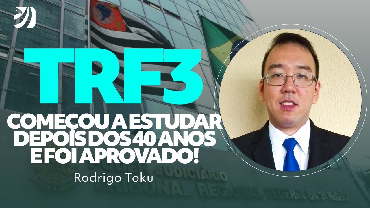 RODRIGO CHEGOU A ESTUDAR 12 HORAS POR DIA FEZ DO ESTUDO A SUA PROFISSÃO: APROVADO NO TJSP E TRF 3
