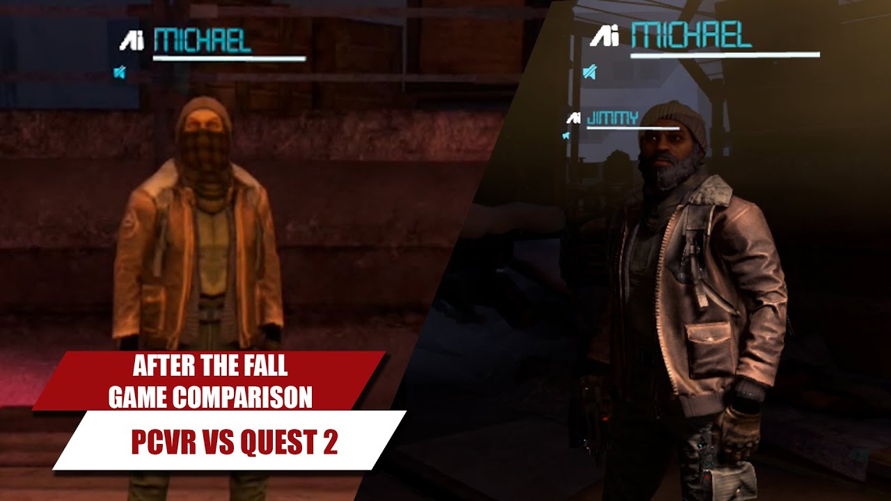 After the Fall graphics comparison: Oculus Quest 2 Vs PCVR