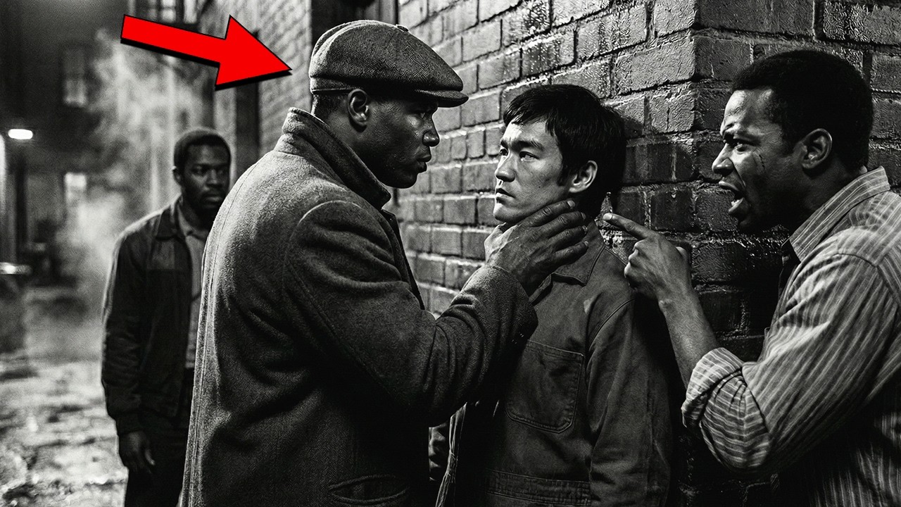 Bruce Lee CORNERED By 3 Gangsters 