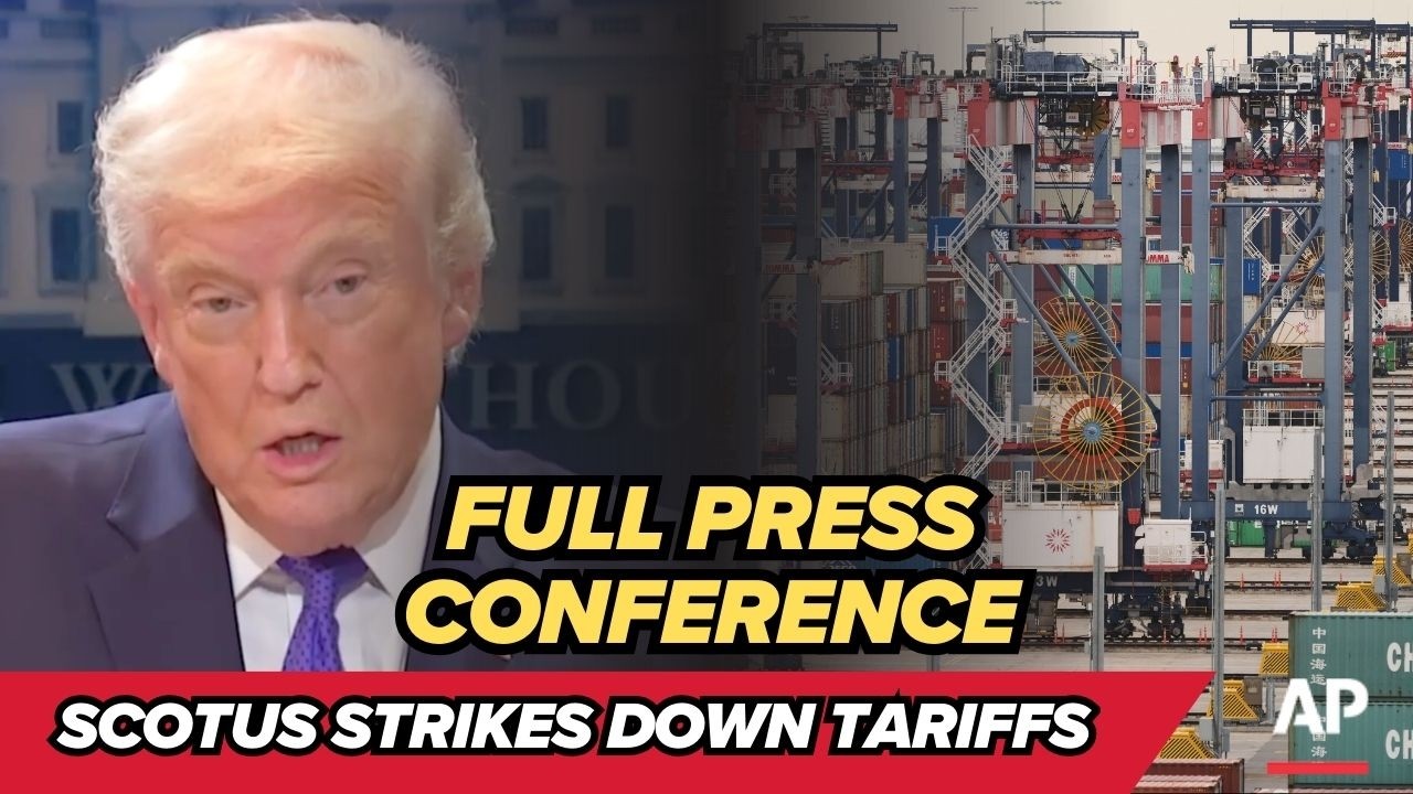 President Trump reacts to Supreme Court striking down most of his tariffs