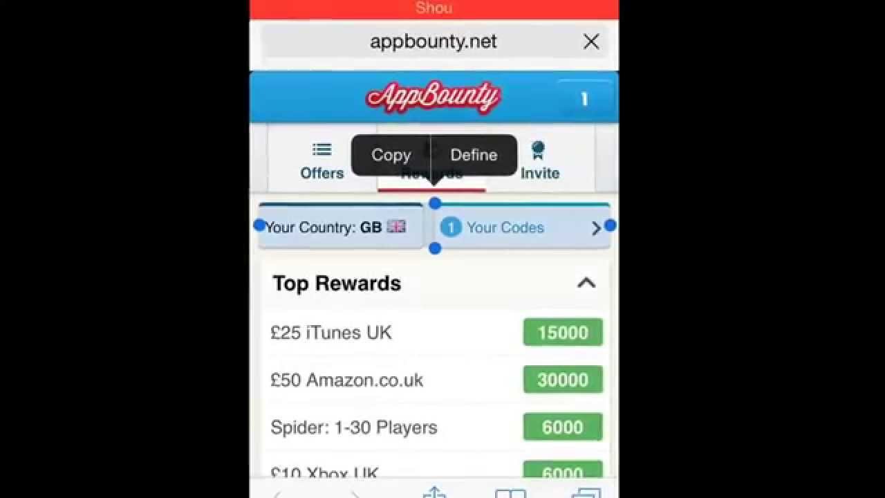 Appbounty proof that it works iTunes gift card