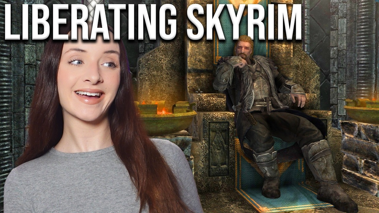 The Civil War, LIVE!🖤 | First Time Playing SKYRIM | LUCYJROBYN [55]