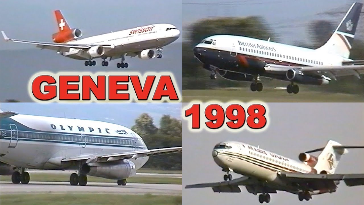 GENEVA Airport 20 YEARS AGO (1998)