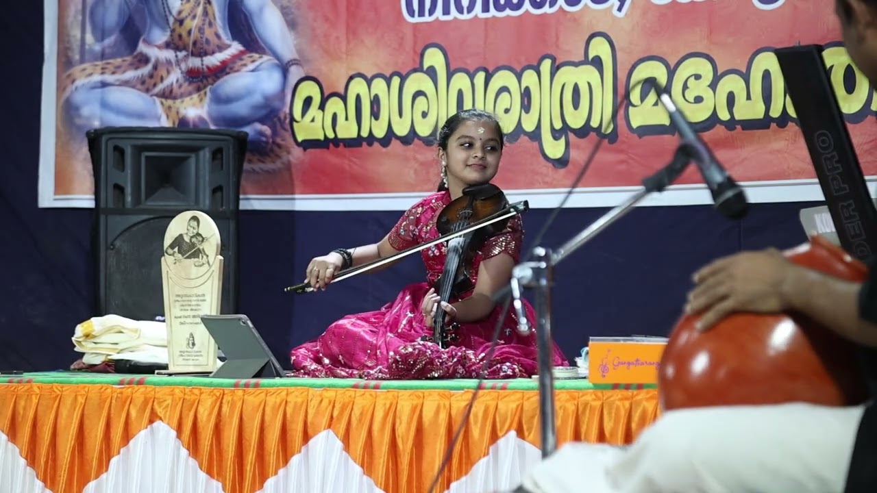 Ganga Sasidharan rocks in a violin concert in Neericadu #2026