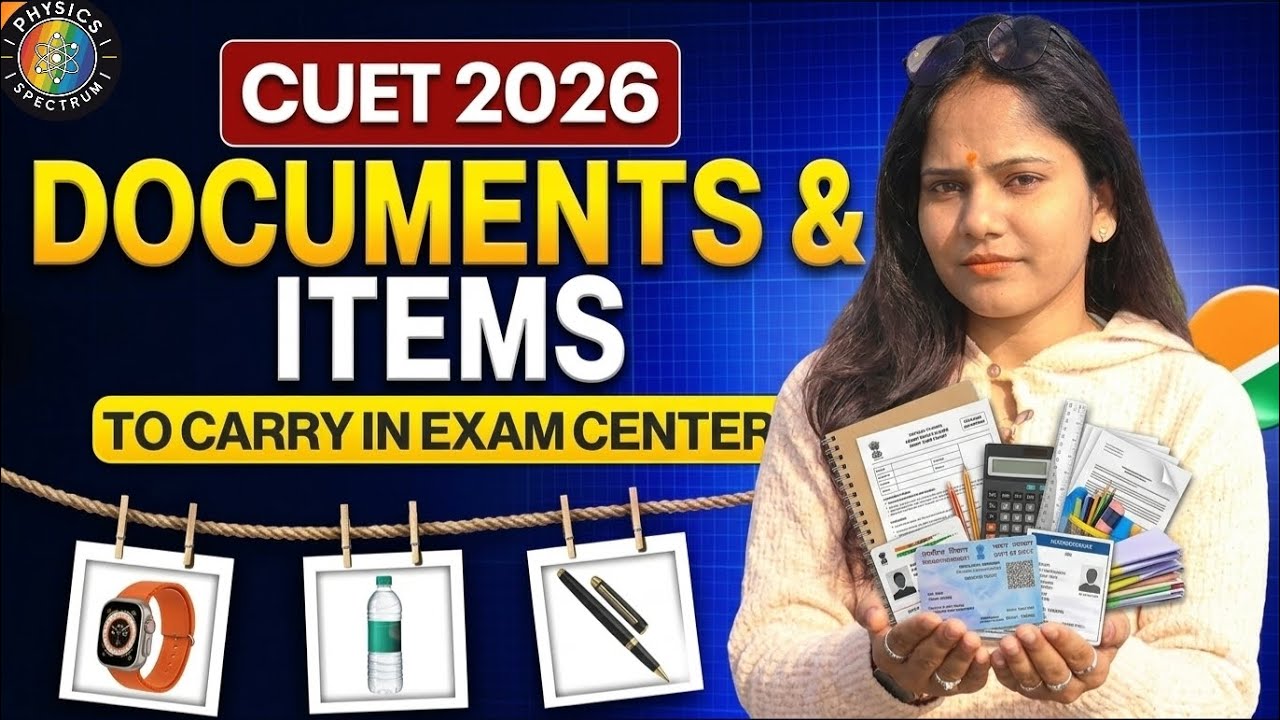 CUET UG 2026 ||Exam Day Checklist|| Documents + Allowed Items (Don&rsquo;t Miss!) #cuet2026