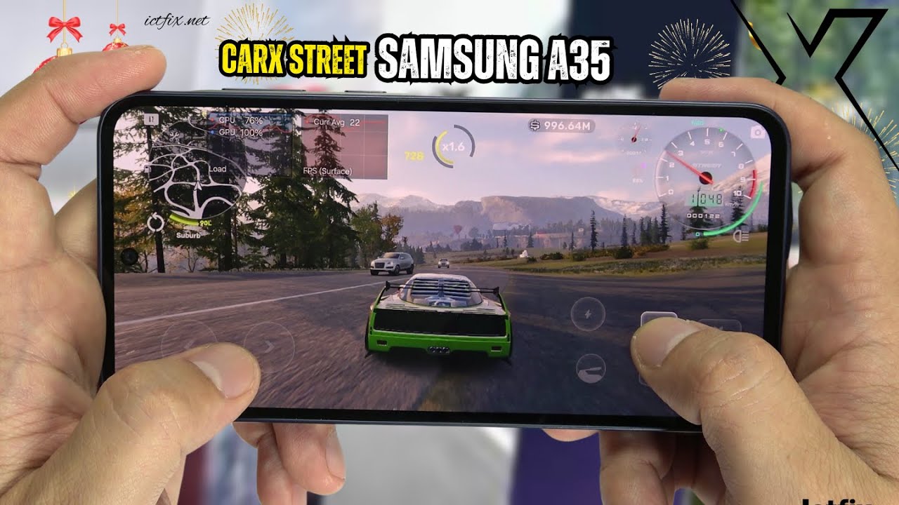 Samsung Galaxy A35 CarX Street Gaming test | Exynos 1380, 120Hz Display