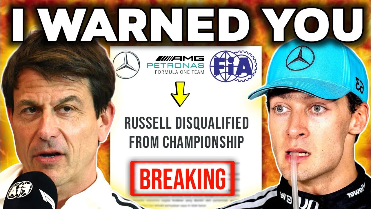 HUGE TENSION at Mercedes as Russell DISQUALIFIED from Championship! NEW Evidence Reveals Everything!