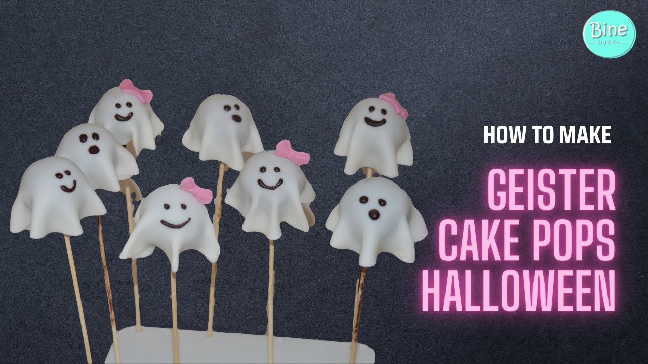 Backen für Halloween: Geister / Gespenster Cake Pops