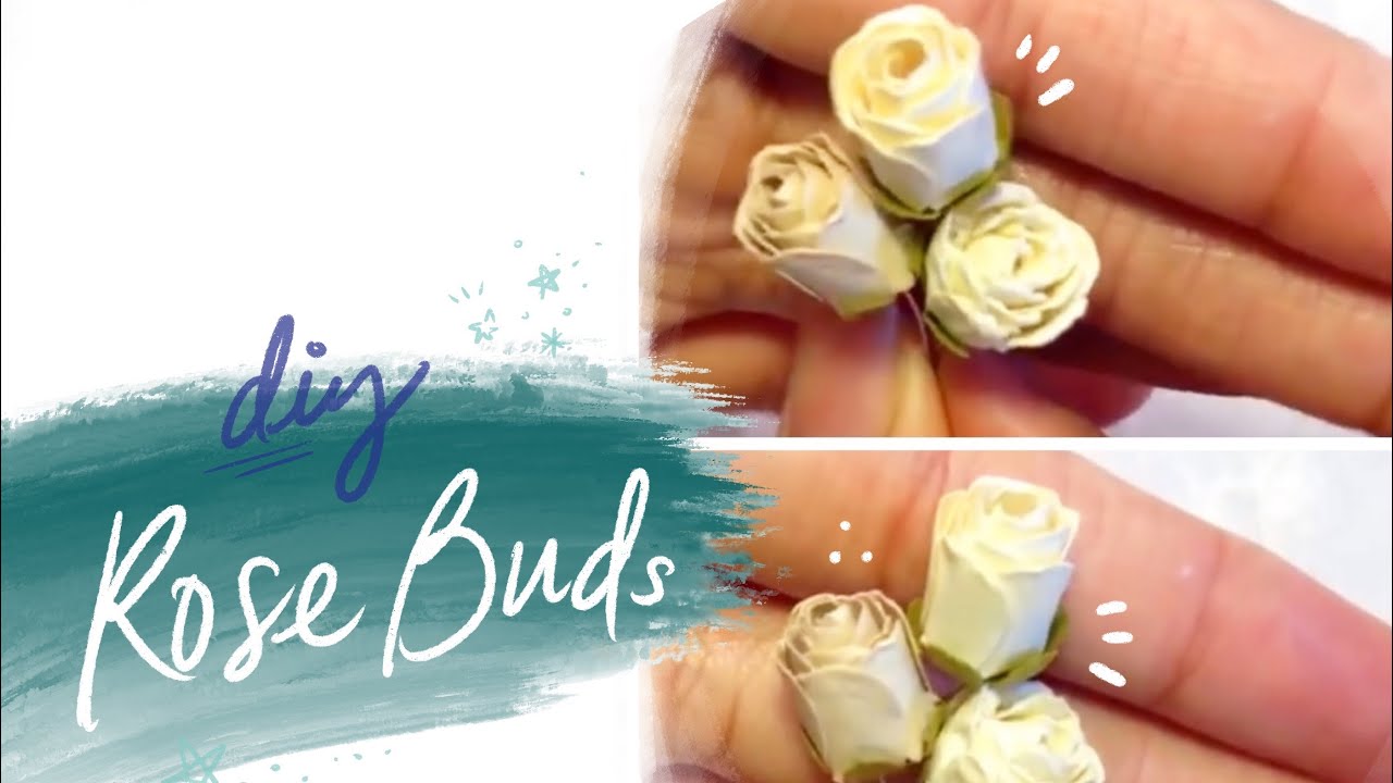 DIY PAPER ROSE BUD TUTORIAL