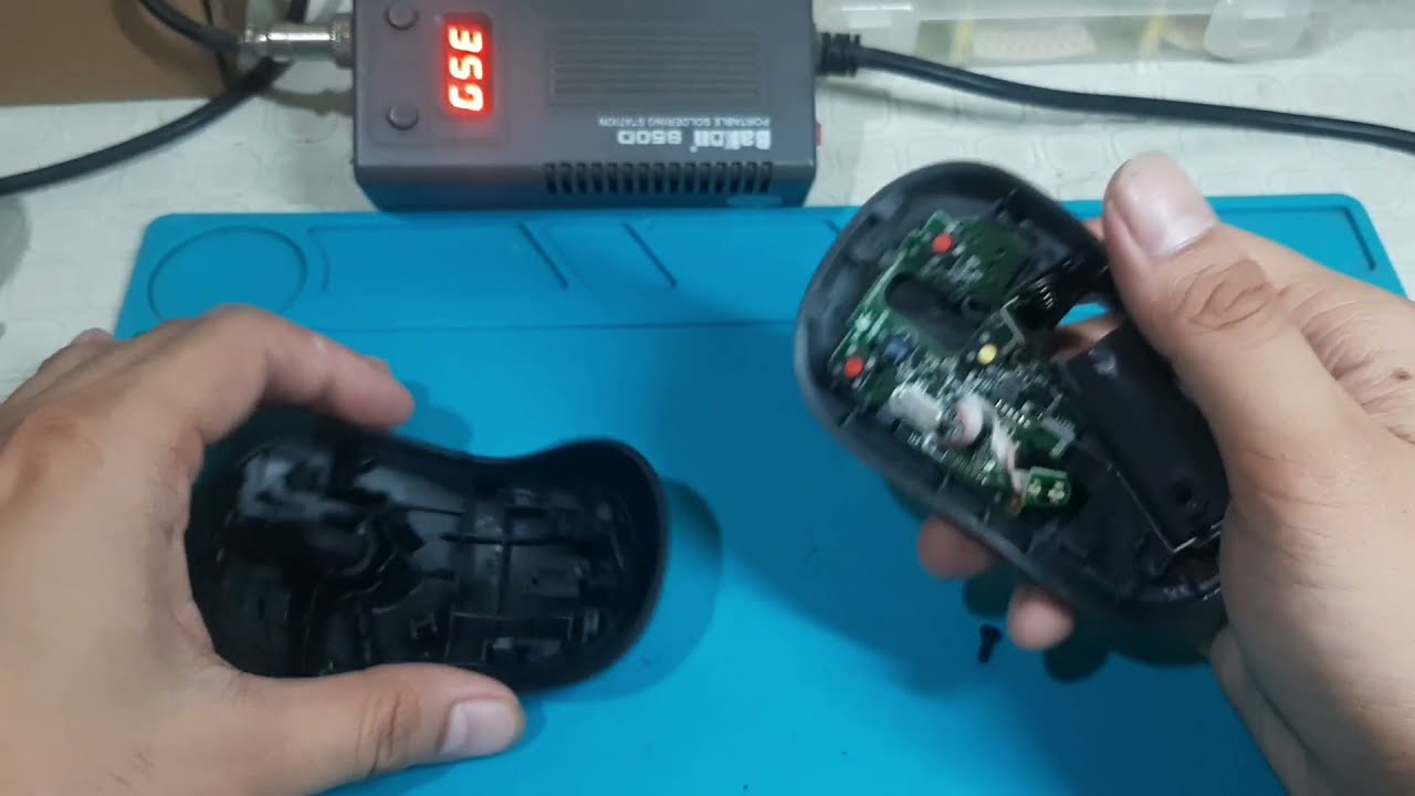 Исправление проблемы с левым щелчком мыши Logitech M220 (ремонт переключателя)