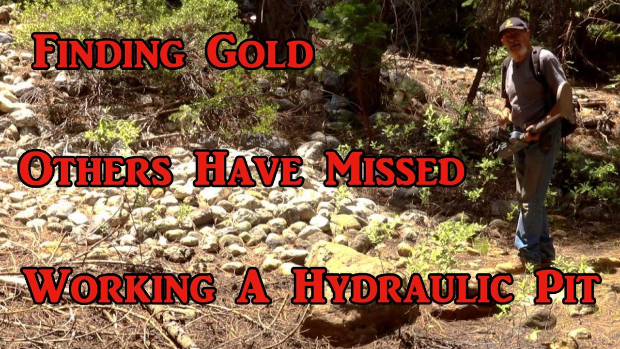 A few tricks I use to find gold in a hydraulic pit that has been detected a lot.