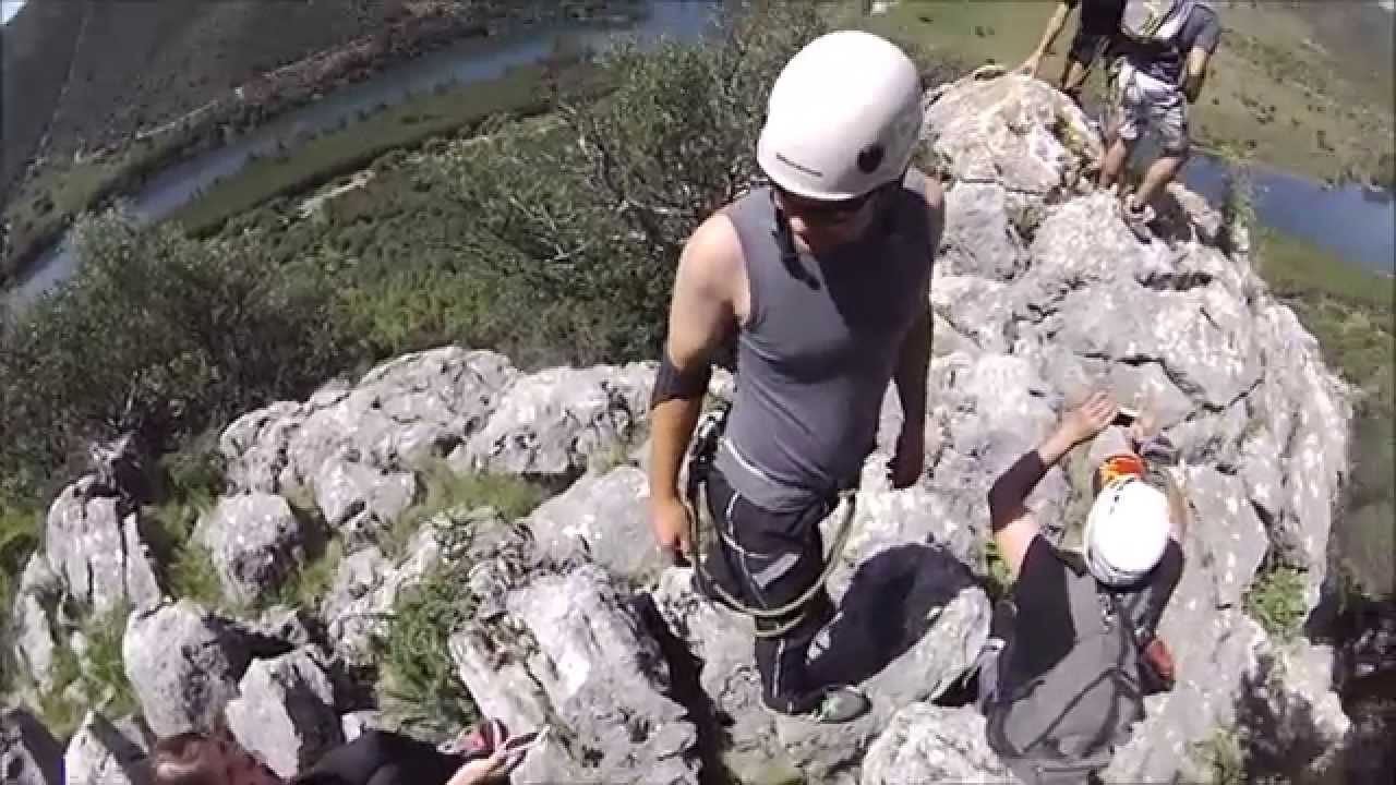 Ferrata de iniciaci&oacute;n en la Sierra del Castillo, Espiel.