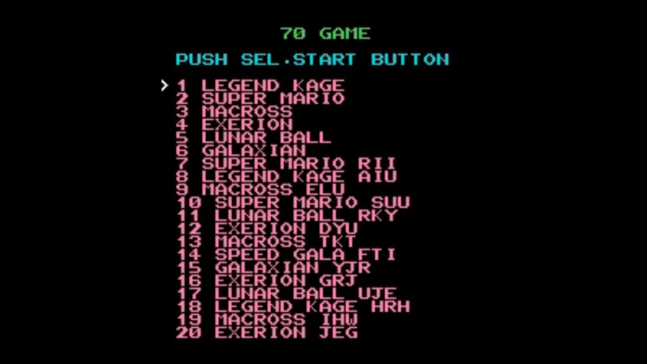 Multi-game 70-in-1 [U][p1][!]