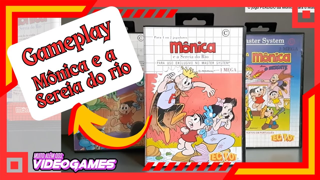 Gameplay Mônica e a sereia do rio - Sega Master System - New brazilian game (Wonder Boy Hack)