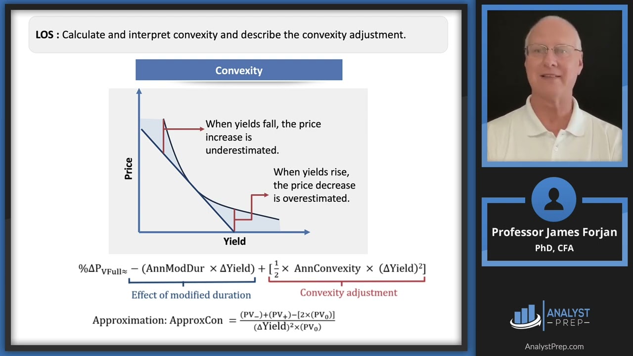 Yield-Based Bond Convexity and Portfolio Properties (2025 CFA® L l  Exam – Fixed Income – LM 12)
