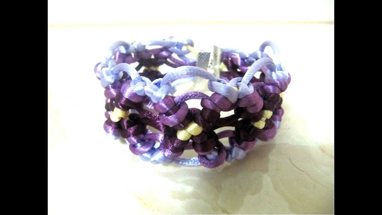Pulseras nudos macrame reversibles