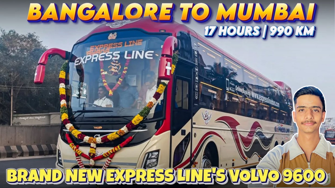 BANGALORE TO MUMBAI IN EXPRESS LINE PARIBAHAN’s VOLVO 9600s BUS | BRAND NEW VOLVO 9600s,HARSH JANGID