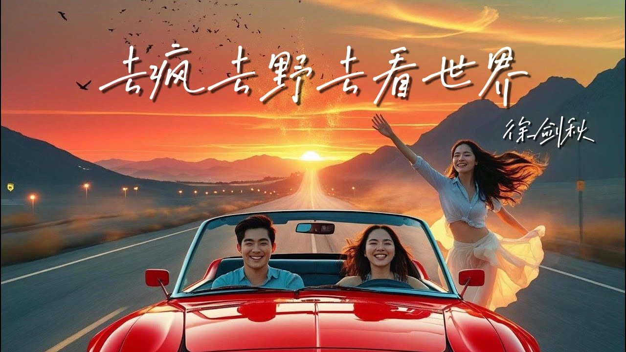 去疯去野去看世界-徐剑秋「你要去迎着风 向着远方奔跑」【🎧AI高质音乐/拼音动态歌词 Lyrics】ENGLISH TRANSLATION #Coolmusic1881
