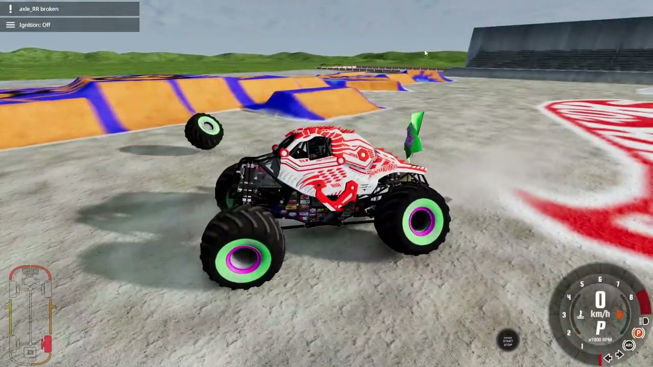 Beamng Drive Monster Jam Super Star Challenge Night 2 Part 2 Freestyle