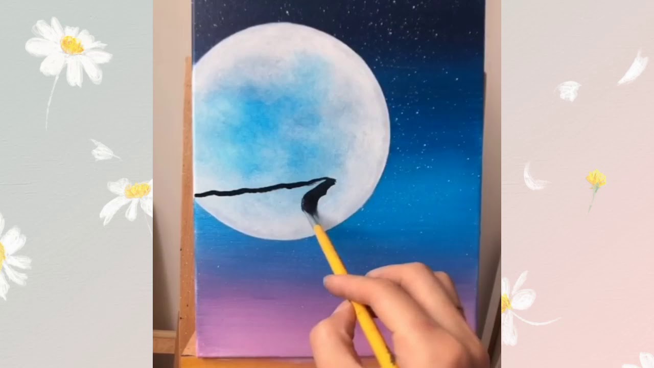 星空画山水画风景画水彩画Watercolor 写作的艺术！惊人的美丽的艺术欣赏视频#01
