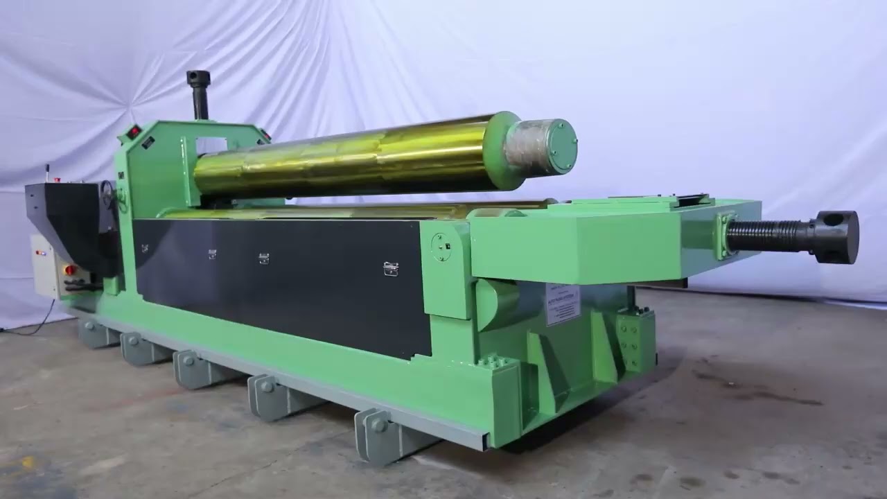MANUALY OPERATED 3 ROLL FIXED AXIS PLATE BENDING MACHINE