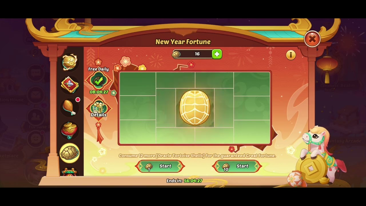 2240 Tortoise Shells in 206 CNY event!