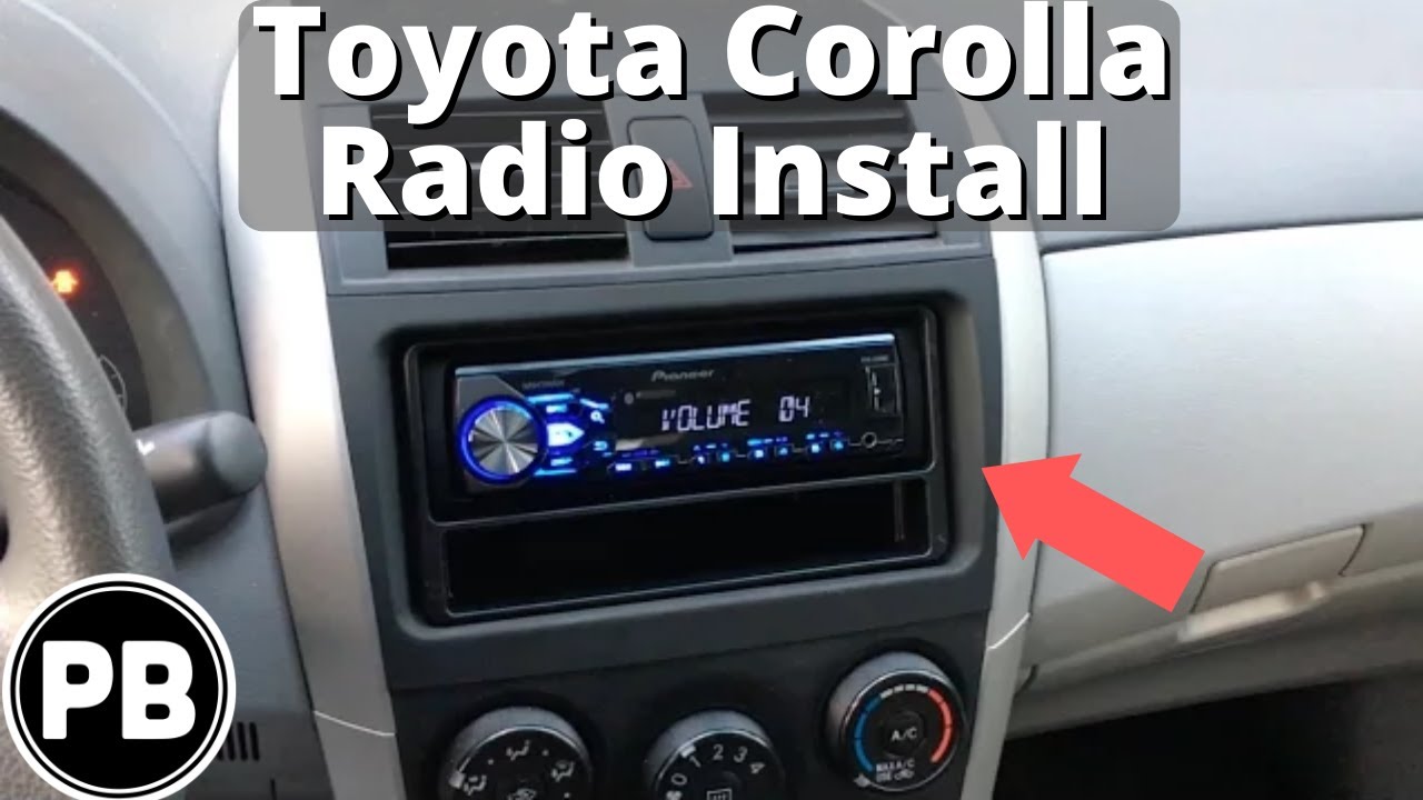 2009 - 2013 Toyota Corolla Radio Install