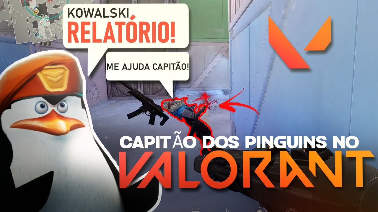 IMITANDO CAPITÂO DOS PINGUINS NO VALORANT  E SUA EQUIPE MUITO LOUCA kkk
