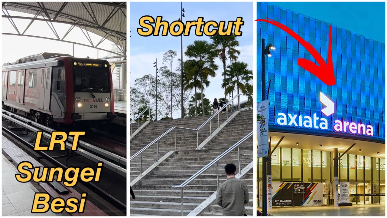 Как добраться до Axiata Arena на LRT? Паркуйтесь в Sungai Besi.