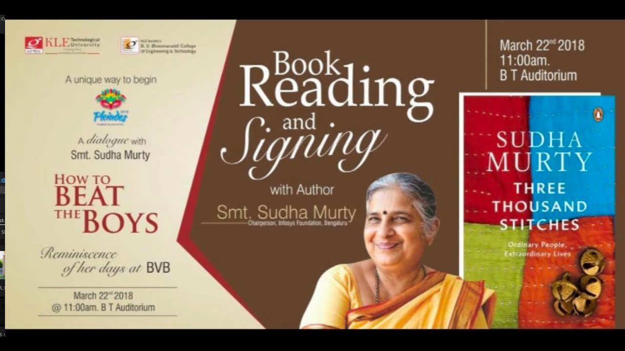 A dialogue with Smt. Sudha Murthy