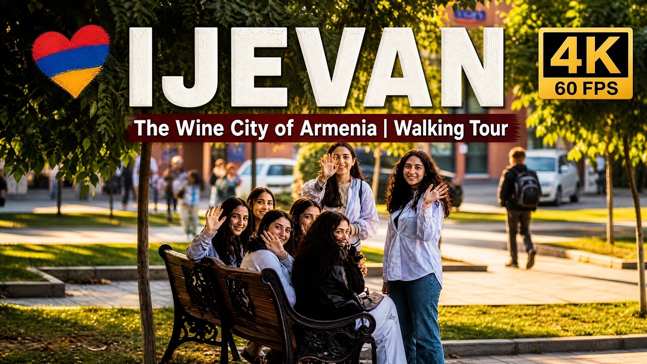 Прогулка по городу Иджеван 🇦🇲 Удивительный Спокойный Винный Город Армении, Прогулка по Армении [4K]